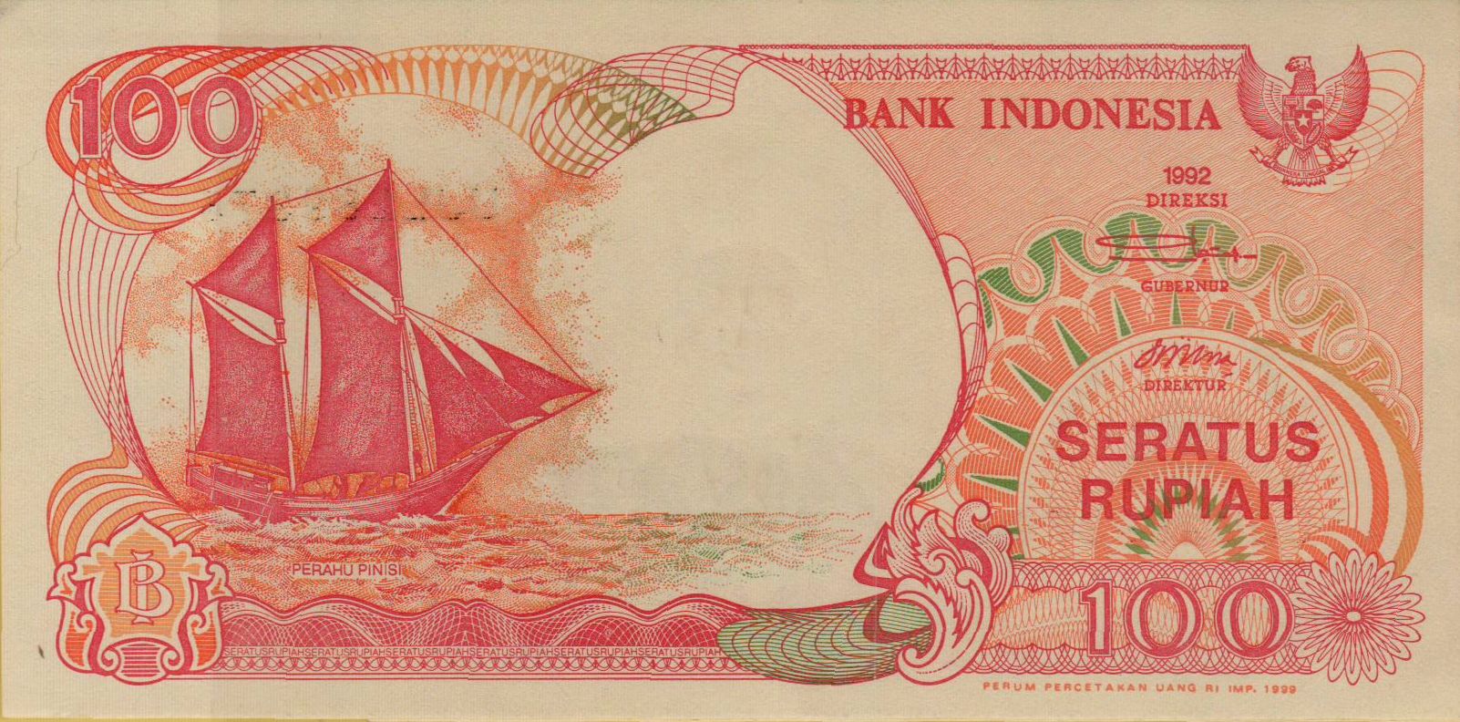 Indonesia 100 1999 UNC P-127/g